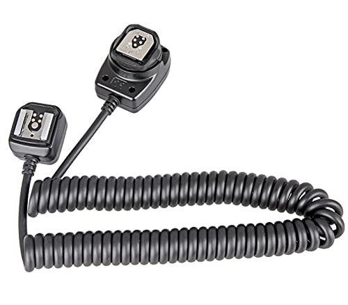 câble Flash TTL Cordon déporté spiralé Extension Griffe Synchro déclencheur Accessoire Photo Externe lumière trépied Reflex