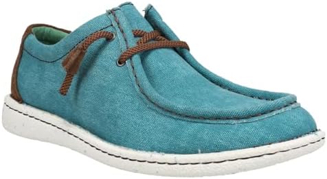 Justin Boots Women's Hazer Turquoise Lace Up Casual Shoe Turquoise 9 M | Image 1