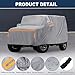 ACROPIX 1 Set Car Cover for Suzuki Jimny JB64W Jimny Sierra JB74W Outdoor Waterproof Sun Rain Dust Wind Snow Protection with Driver Door Zipper 1