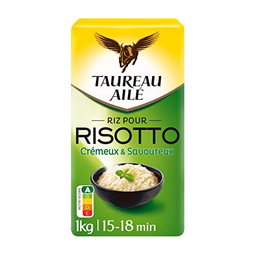 Riz pour risotto TAUREAU AILE 1kg lot de 3 paquets de riz rond
