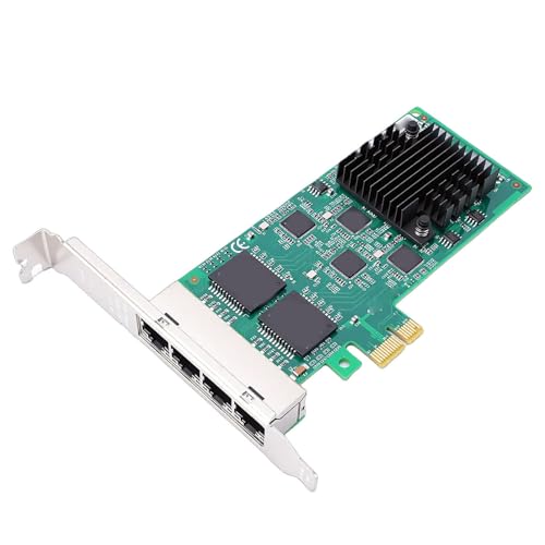 Tarjeta de Red Zunate PCI Express NIC, Adaptador de Red PCIe x1 con 4 Puertos, Velocidad 5 GT/s 82574, RJ45, Diseño de Bajo Consumo, para Servidores, Desktops e Industrial miniatura 4