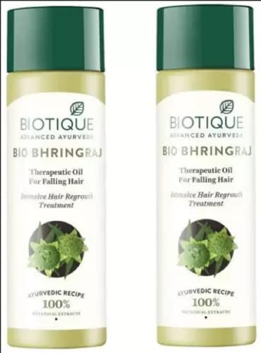 BIOTIQUE Bio Bhringraj Hair Oil Each 120ml Pack Of 2 Hair Oil (240 g)