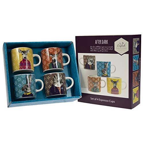 Tazas de Café - OfficeHome JUSTSWAGDDEEFF English Tableware Co. After Dark Espressotassen (4-teilig, 120...
