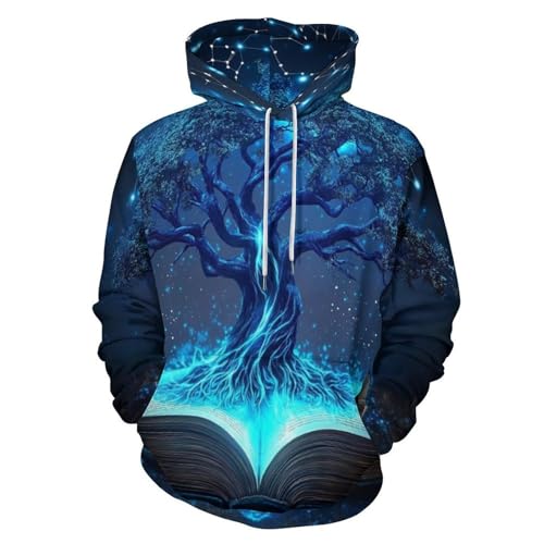 Sweat à capuche arbre des livres magique, le cadeau parfait pour lecteurs