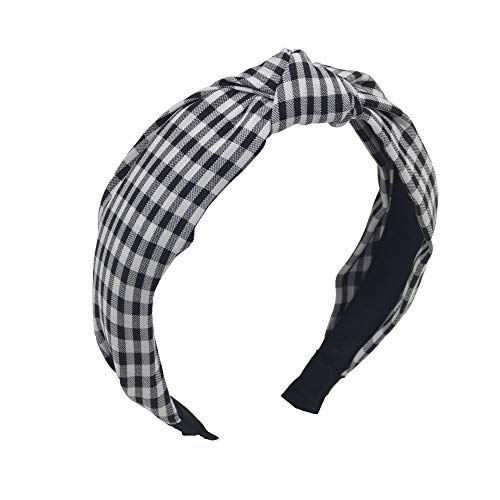 Headbands Knotted Headbands Bright Colors Lattice Pattern Headbands for Women Twist Knot Hair Wrap Hair Bows Band Accessories for Girls