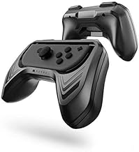 Mumba Grip for Nintendo Switch OLED & Nintendo Switch Joy-Con, 2-Pack Switch Controller Grip Handle Kit for Nintendo Switch Joy-Con (Black)