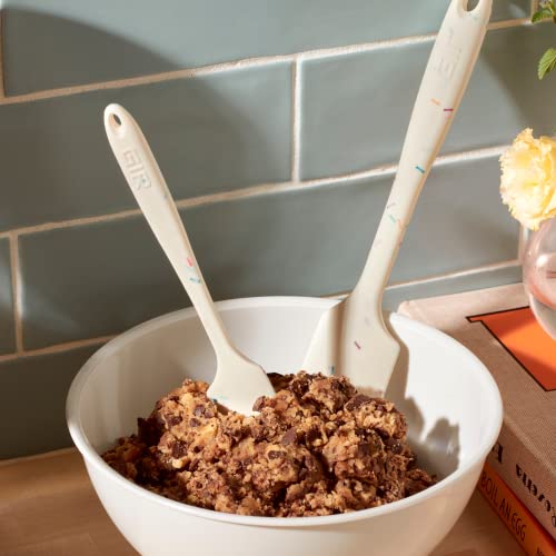 Image of GIR: Get It Right Premium Silicone Spatula | Heat-Resistant up to 550F | Seamless, Nonstick Extra Long Spatula for Cooking, Baking, and Mixing | Pro - 16 IN, Black