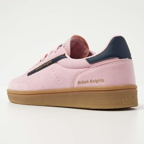 British Knights Damskie buty sportowe Revivalowe, jasnoróżowe/ciemnoniebieskie/krepa, 41 EU, Jasnoróżowa, ciemnoniebieska krepa, 41 EU