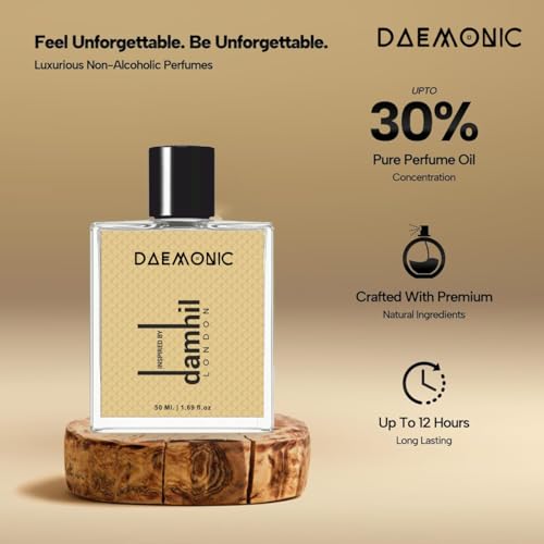 Image of DAEMONIC Perfume | Luxury Perfume for men & women (50 ml) | Damhil London | Premium Long Lasting Fine Fragrance | Eau De Parfum | Floral, Fruity Long Lasting EDP Fragrance Scent | For Daily Use |