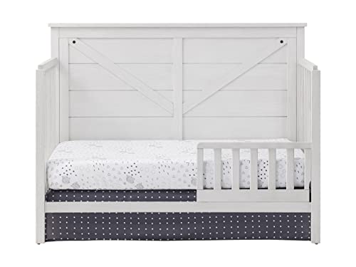 Image of Oxford Baby Montauk Crib to Toddler Bed Guard Rail Conversion Kit, Barn White, GreenGuard Gold Certified