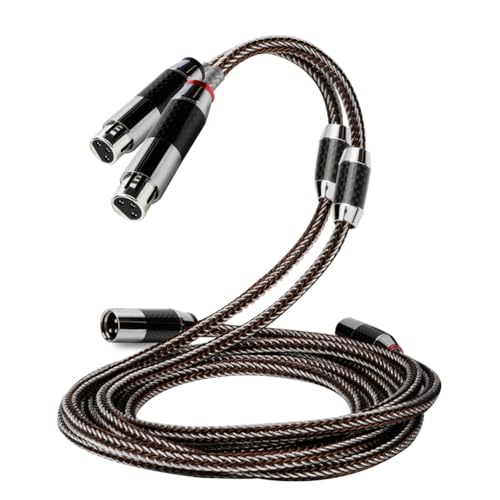 Câble de signal HiFi XLR mâle en cuivre monocristallin pour liaison audio