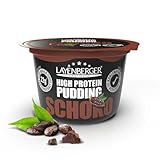 Layenberger High Protein Pudding - 11% Eiweiß, 6,2% Kohlenhydrate, 1,5% Fett, 9,4 g Zucker, laktosefrei, 1er Pack (200 g) - Schoko
