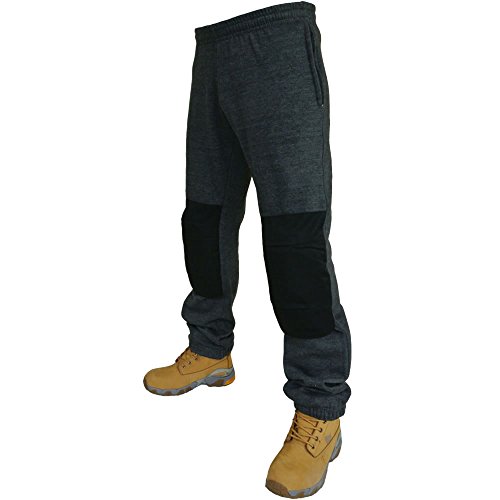 Pantalon de travail jogging pour homme resserré dans le bas avec genouillère En polaire - - XXXL Cover