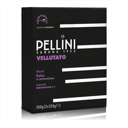Pellini Gustobar N.1, Café Moulu pour Machine Espresso au Goût Velouté, Mélanges Arabica et...