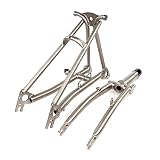 TIBROMTACK Titanium Fork and Rear Triangle for Brompton Bicycle 16 Inches Ultra Light Folding Bike G