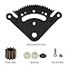19 Teeth Steering Sector Gear Kit Compatible with John Deere Lawn Tractor John Deere D100 D105 D110 D120 D125 D130 D140 D150 D160 D170 with Pinion Gear & Bushing, Direct Replace