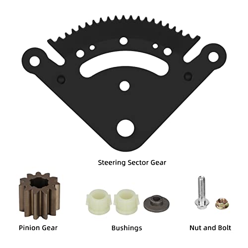 19 Teeth Steering Sector Gear Kit Compatible with John Deere Lawn Tractor John Deere D100 D105 D110 D120 D125 D130 D140 D150 D160 D170 with Pinion Gear & Bushing, Direct Replace - Image 6