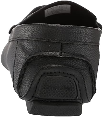 Calvin Klein Men's MERVE Driving Style Loafer, Black Tumbled Leather 967, 9.5 | Image 2