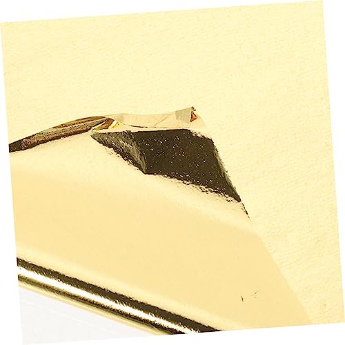 200 Folhas Imitação de papel dourado flocos de folha de folha de ouro para móveis artesanato em resi