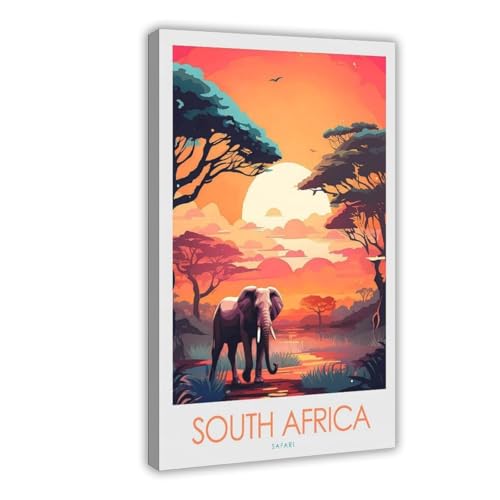 Impression sur toile éléphant Afrique du Sud pour habiller un mur vide avec élégance