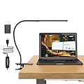 LED Desk Lamp, 3 Color & 10 Brightness Desk Lamp for Office Home, 72 LED Dimmable Reading Lamp with Flexible Gooseneck, Clamp Lamp with USB Adapter for Reading Study Workbench Drafting Crafting