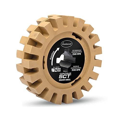Eastwood Contour SCT Surface Conditioning Tool Narrow Eraser Wheel for Removing Vinyl Decals and Graphics