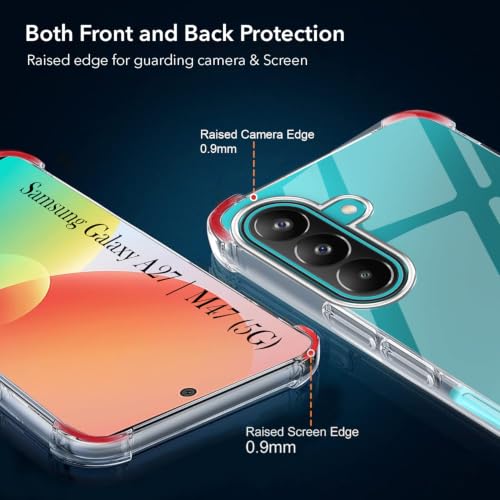 Image of Jkobi Shockproof Crystal-Clear Back Cover for Samsung Galaxy A27 5G | Samsung Galaxy M47 5G (Anti Yellow Case | Drop & Camera Protection | Hard Polycarbonate)