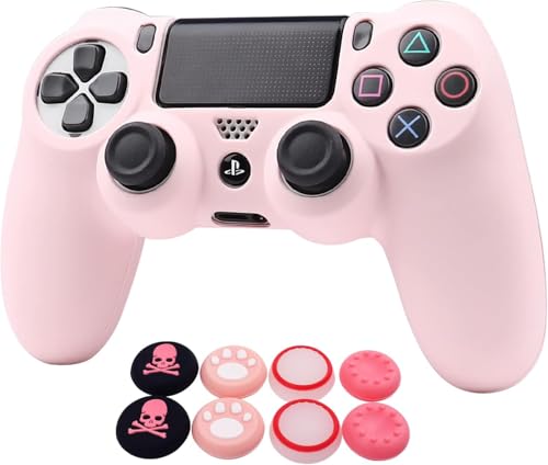 RALAN Pink Controller Skins for PS4, Silicone...