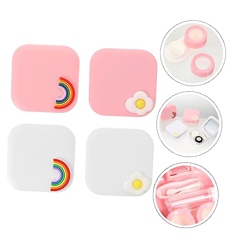 HEALEEP 12 Pçs Caso Kit De Viagem Caso E Solução Caso De Viagem Com Espelho Recipiente Pinças Caso D