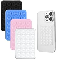 8x Silikon Handyhalter Mit Saugnapf – Selbstklebend, Für Alle Smartphones (schwarz)
