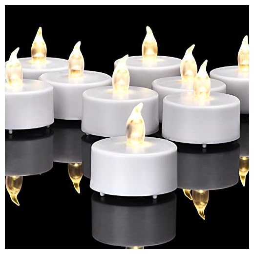 Paichi Battery Operated Flameless Tea Lights:Led Flickering Electric Votive Candle 24 Pack Realistic and Bright for Seasonal and Festive Celebrations and Holiday Gifts Warm White Lamp Long Lasting