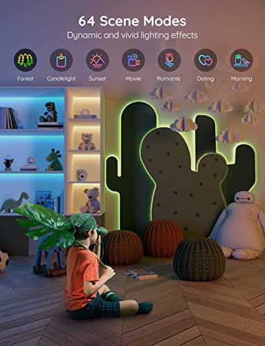 Govee H614B1A1 Smart Led Strip Lights, 65.6Ft Wifi Led Strip Lighting, Work With Alexa And Google Home, Diy Mode And Music Sync Rgb Led Lights For Halloween, Bedroom thumb #4