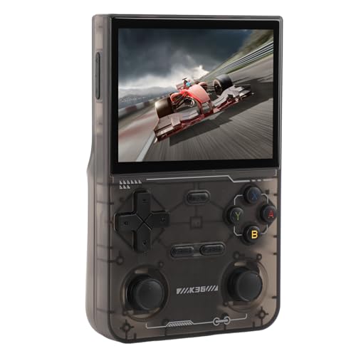 Vistreck Consola de Juegos Portátil Retro con Pantalla HD S N de 3,5 Pulgadas, Joysticks Duales y Batería 3500 MAh para Juegos Recreativos (Negro)