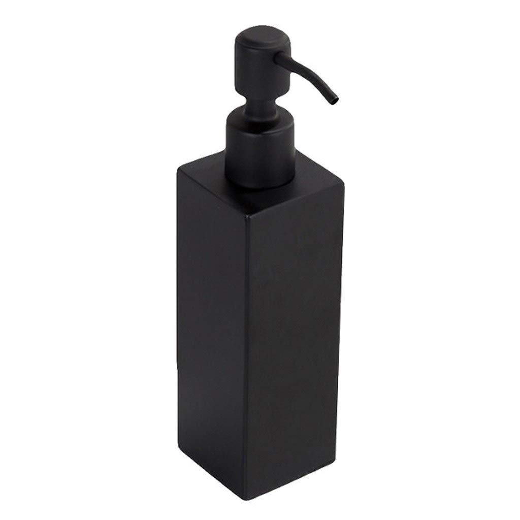 dispenser sapone/Dosatori per sapone liquido Liquido Emulsione Dispenser di sapone del dispersore di cucina del contenitore a parete in acciaio inox 304 Doccia Pompa (nero) Erogatore del Sapone/Dispen