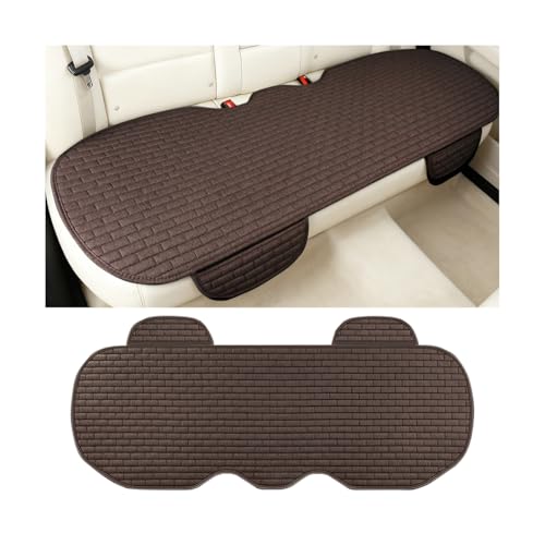 Zpana Car Back Seat Cover, Non-Slip Vehicle Rear Seat Bottom Cushion Pad with Storage Pockets, Comfortable Automotive Back Bench Protector, Universal for SUV Automobile Truck (Coffee) by Zpana - Used condition - US$5.99