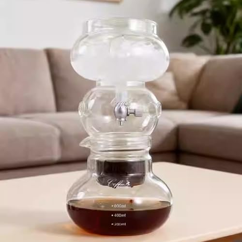 Cafetera Cold Brew - Gotero helado, jarra superior e inferior de 800 ml, gotero ajustable, prepara 4-6 tazas, ideal para uso doméstico u oficina