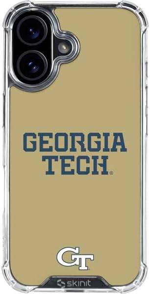 Skinit Clear Phone Case Compatible with iPhone 16 - Officially Licensed Georgia Institute of Technology Mascot Design