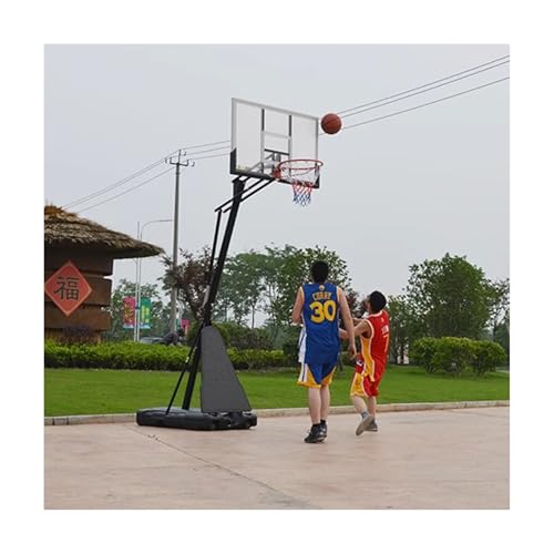 Aro De Baloncesto Portátil, Aro De Baloncesto Al Aire Libre De 10 Pies Ajustable con Tablero De PC, para Jóvenes, Adolescentes, Adultos, Patio Trasero