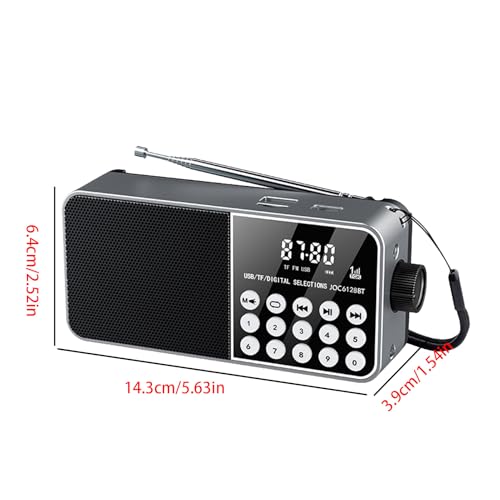 Radio météo numérique rechargeable et lampe torche de camping - 5