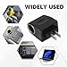 HQRNYP Universal AC to DC Car Cigarette Lighter Socket Adapter Converter, Cigarette Lighter Adapter to Wall Plug, DC 12V 500mA Vehicle Power Inverters, Automotive Female Socket for Car Electronics