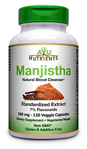 Manjistha extract -extract 500 mg (7% favonoids-35 mg*) 120 veget…