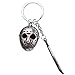 Xssbhsm Llavero Penny Wise Llavero Chucky Cara del Hockey de Jason Freddy Grito de Terror Viernes Negro Llavero (Color : KC0712)