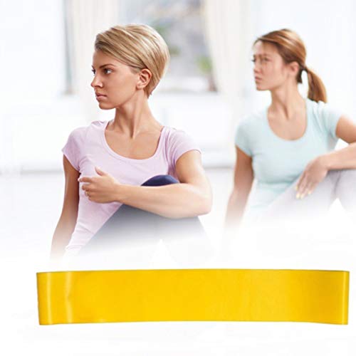 Bandas de borracha resistentes à ioga, equipamento de fitness para uso interno e externo, 0,35 mm -