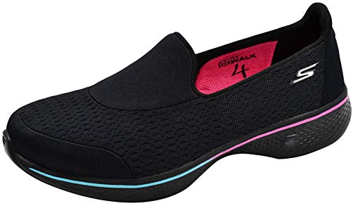 Skechers Performance Women s Go Walk 4 Pursuit Black Multi Walking Shoe 8.5 M US