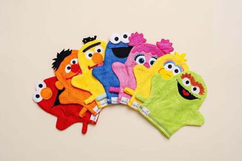 Image of Copper Pearl Wash Mitt: Super-Soft Bamboo Terry Cloth Exfoliating Mitt, Universal Fit Body Exfoliator Glove with Hanging Loop to Dry, Exfoliating Glove Makes Baby Bath Time Fun - Bert