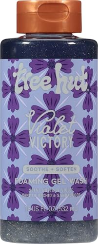 Image of Tree Hut Violet Victory Body Wash, Hydrating & Moisturizing Shower Gel, Shea Butter & Essential Oils, Soft Smooth Glowing Skin, Gentle Cleanser For All Skin Types, Self Care Gifts for Women, 18 Fl Oz