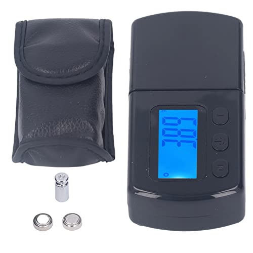 TOPINCN TOPINCN Digital Tocadiscos Stylus Force Scale Gauge 5g/0.01g con Mini Balanza de Joyería de Bolsillo, Herramienta Multifuncional con Retroiluminación LCD (BLACK)