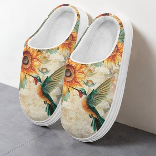 Womens House Slippers Cozy Bedroom Shoes Closed Toe Slippers Winter Indoor Shoes Memory Foam Cotton Shoes4