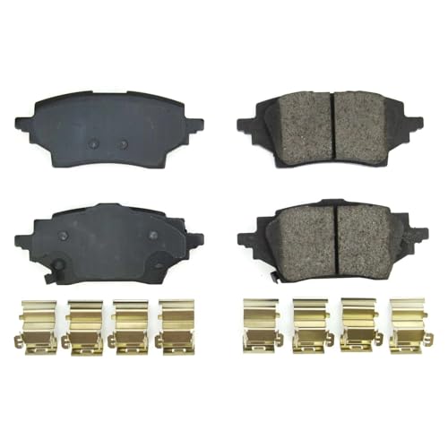 Image of PowerStop Rear Brake Pads for Toyota C-HR 2019-22 - Z17 Ceramic Brake Pads with Installation Hardware, 17-2202