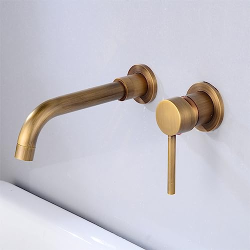 Robinet de lavabo de salle de bain à poignée unique avec bec pivotant à 360°